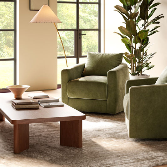 Minimalist coffee table showcased in MOMU showroom