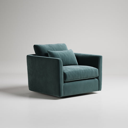 teal colour tub chair