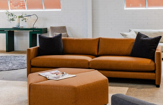 sofa made in Melbourne modern living room setup