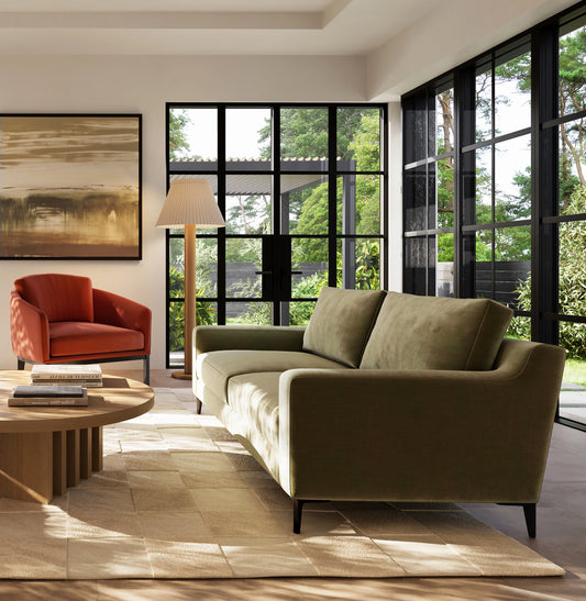 best sofas Melbourne modern fabric sofa in bright living room