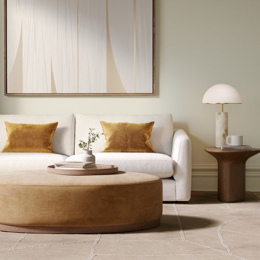 Handcrafted sofa in Melbourne with premium fabric finish